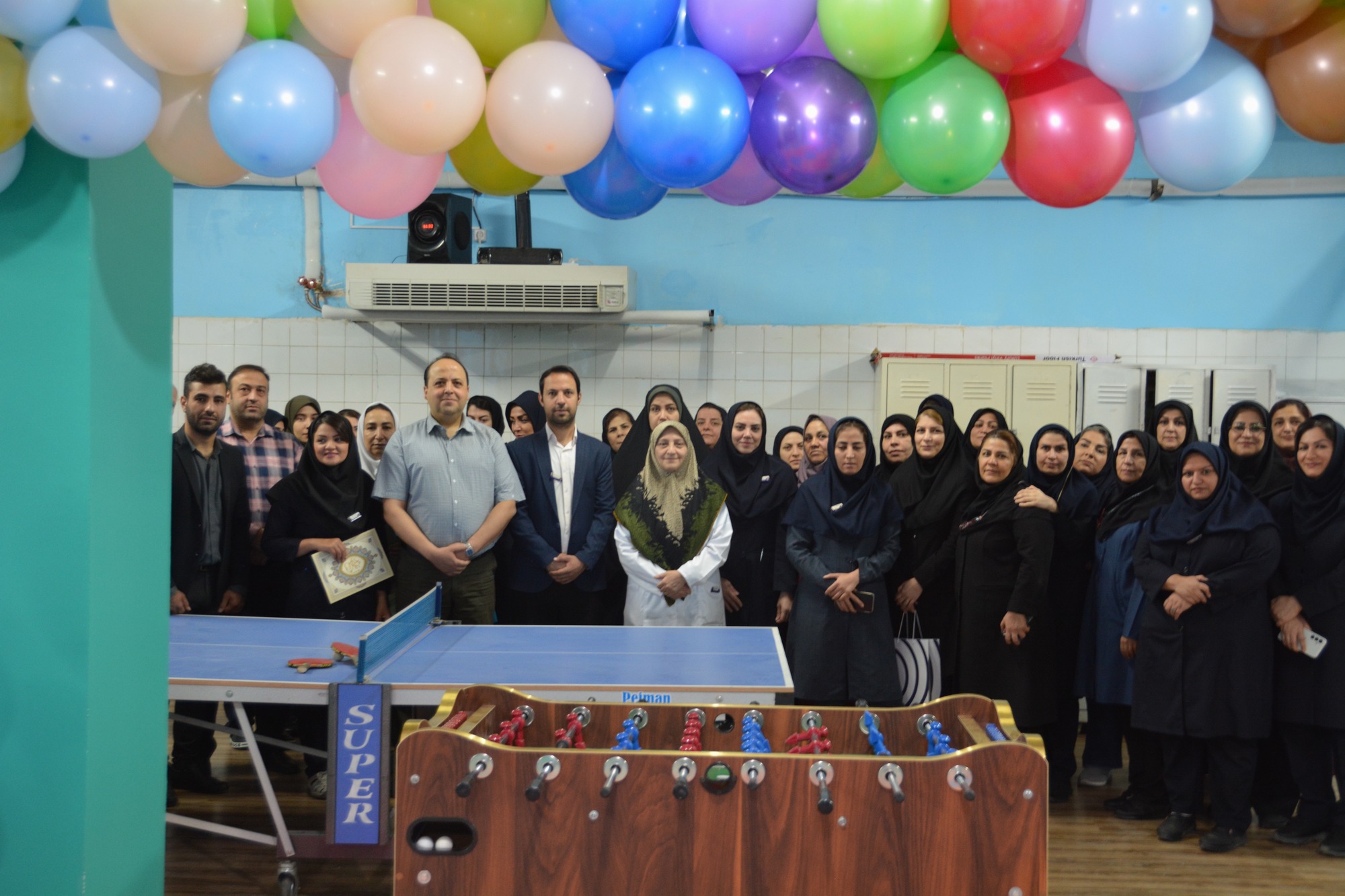 افتتاح سالن ورزشی مرکز آموزشی درمانی حمایت مادران شهید اکبر آبادی همزمان با گرامیداشت روز تربیت بدنی 